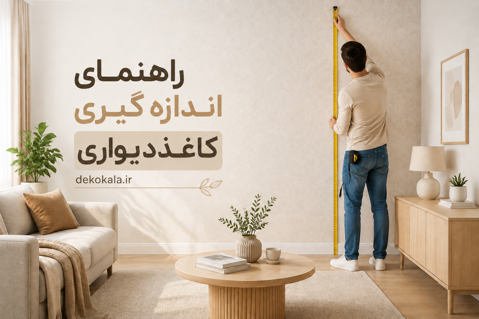 راهنمای اندازه گیری کاغذدیواری 