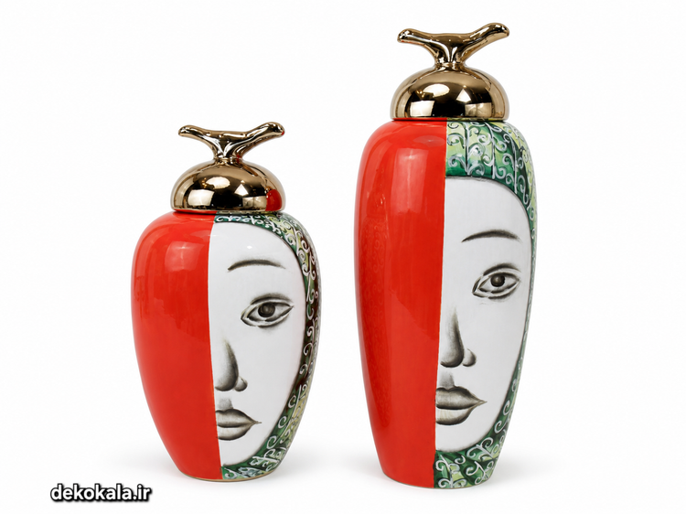 بانکه دکوراتیو طرح چهره سرامیکی